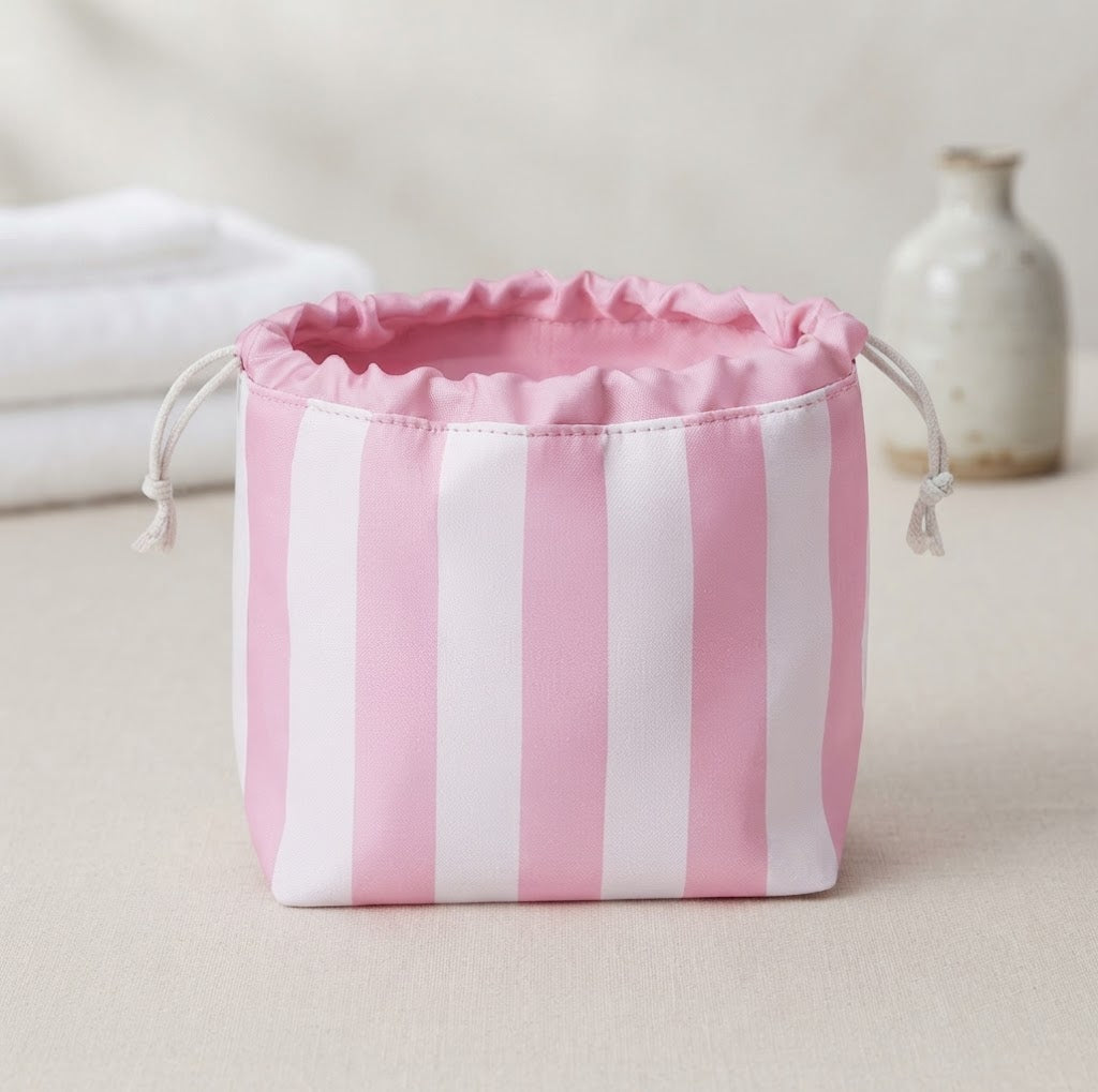 Striped Beauty Pouch