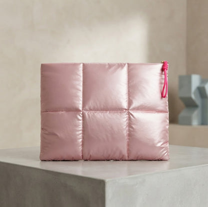 Metallic Puffy Laptop Sleeve