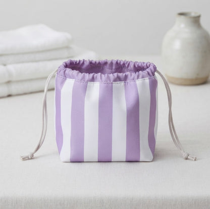 Striped Beauty Pouch