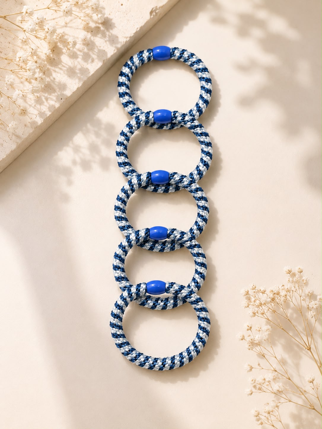 Braided Hair Ties / Bracelets – 5 PCS Set