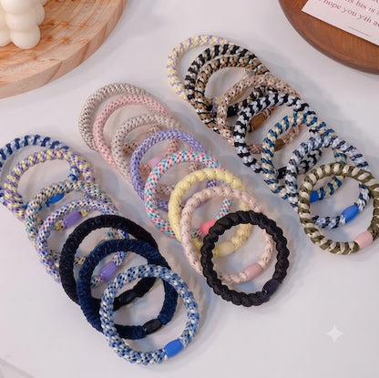 Braided Hair Ties / Bracelets – 5 PCS Set