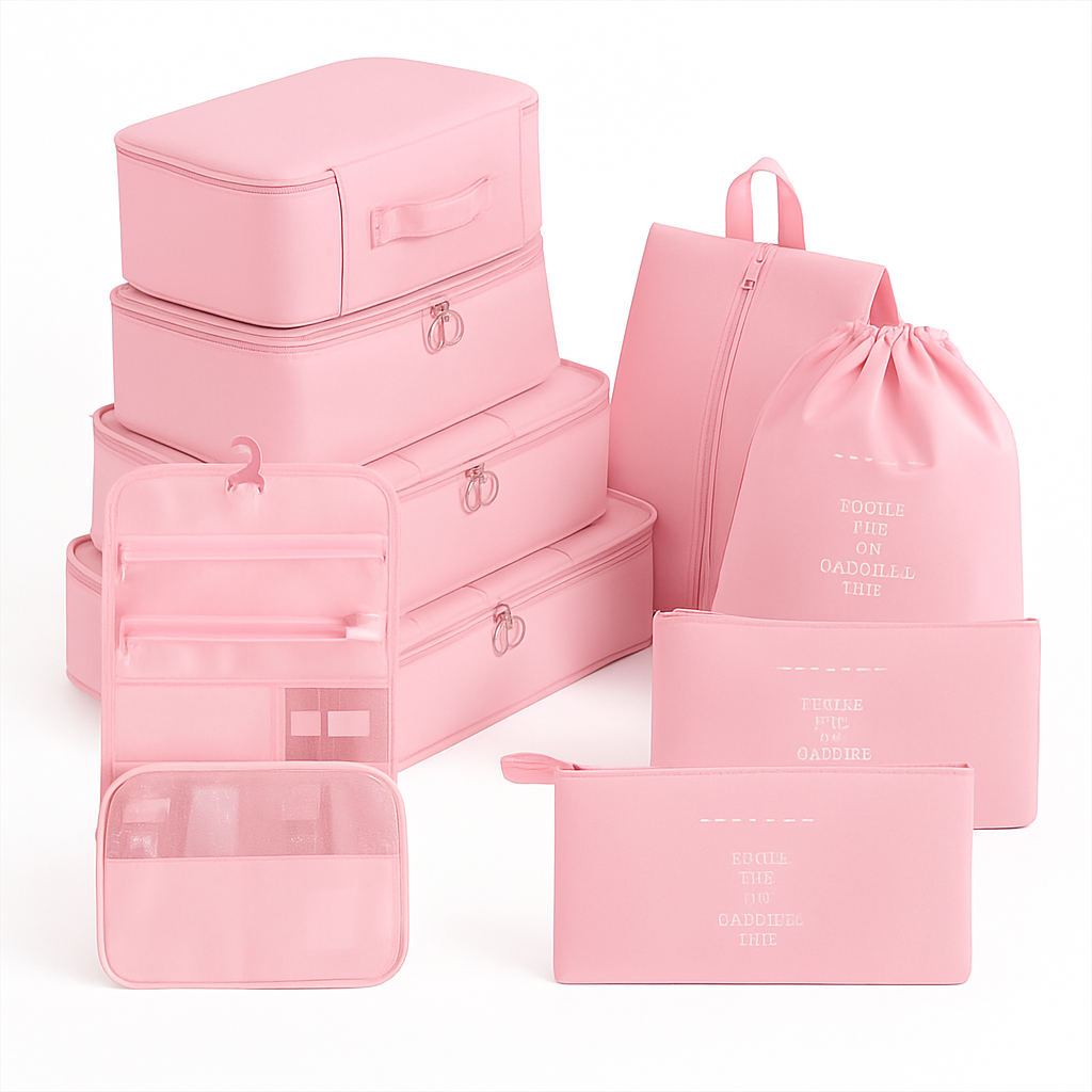 The 8-Piece Essential Packing Cube Set
