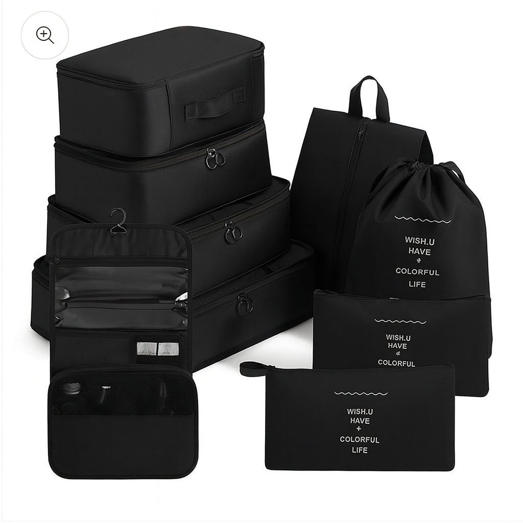 The 8-Piece Essential Packing Cube Set