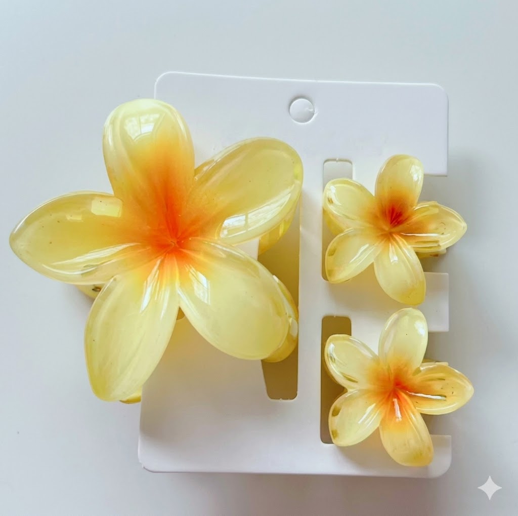 Paradise Bloom Clips - Set of 3