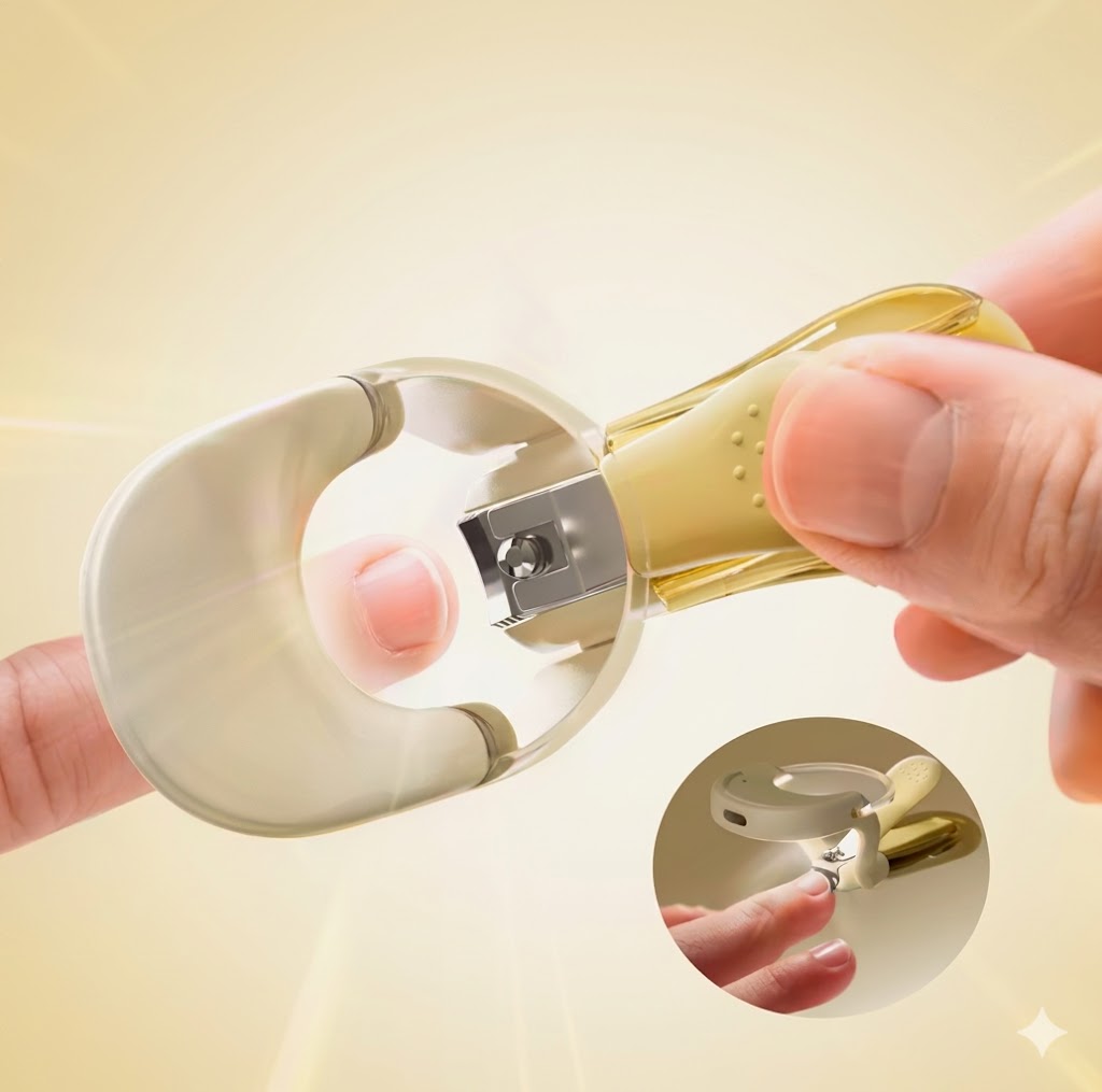 Safe LED Nail Clipper for Babies & Kids