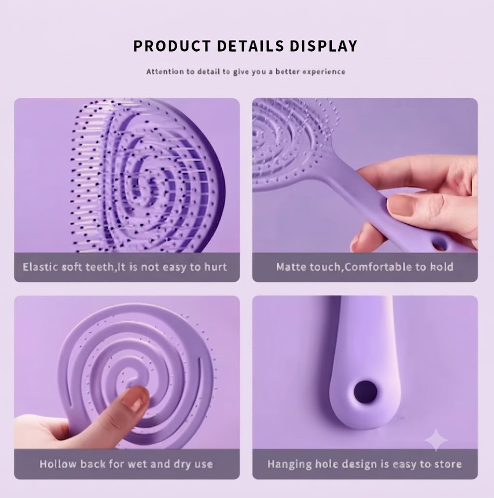 Spiral Detangling Hair Brush